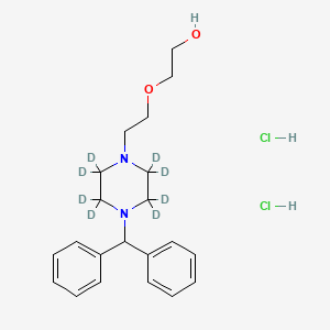 molecular formula C21H30Cl2N2O2 B12411097 Decloxizine-d8 (dihydrochloride) 