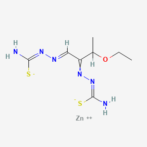 molecular formula C8H14N6OS2Zn B1241111 Kethoxal bis(thiosemicarbazone)zinc chelate CAS No. 33970-11-5