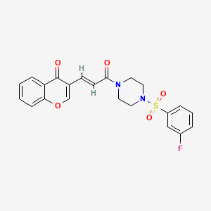 molecular formula C22H19FN2O5S B12411119 Anti-ToCV agent 1 