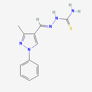 2-[(3-methyl-1-phenyl-1H-pyrazol-4-yl)methylene]-1-hydrazinecarbothioamide