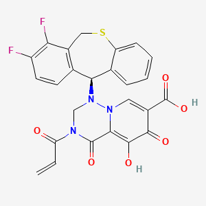 molecular formula C25H17F2N3O6S B12411127 Cap-dependent endonuclease-IN-11 