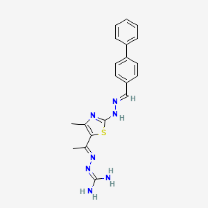 molecular formula C20H21N7S B12411129 GlcN-6-P Synthase-IN-1 