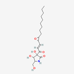 3,4-dihydroxy-5-(hydroxymethyl)-3-[(E)-3-(3-nonyloxiran-2-yl)prop-2-enoyl]pyrrolidin-2-one