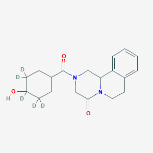 molecular formula C19H24N2O3 B12411161 trans-Hydroxy Praziquantel-d5 