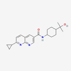 molecular formula C21H27N3O2 B12411230 HPGDS inhibitor 3 