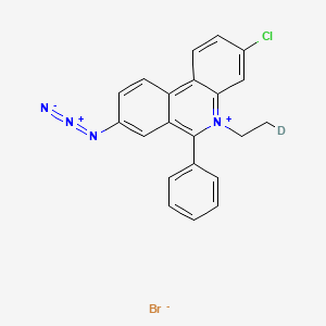 molecular formula C21H16BrClN4 B12411260 3-Azido-8-chloro Ethidium-d1 (bromide) 