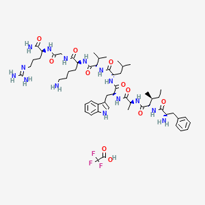 molecular formula C56H86F3N15O11 B12411284 GLP-1(28-36)amide (TFA) 