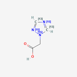 2-((3,5-13C2,1,2,4-15N3)1,2,4-triazol-1-yl)acetic acid