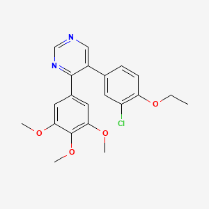 5-(3-Chloro-4-ethoxyphenyl)-4-(3,4,5-trimethoxyphenyl)pyrimidine