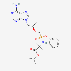 molecular formula C22H31N6O5P B12411368 (1R)-Tenofovir amibufenamide 