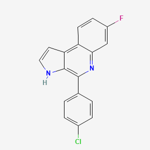 molecular formula C17H10ClFN2 B12411402 Glutamate-5-kinase-IN-2 