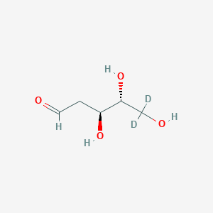 molecular formula C5H10O4 B12411420 Thyminose-d2 