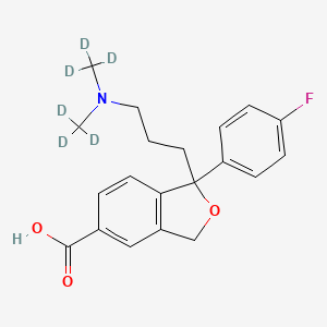 molecular formula C20H22FNO3 B12411421 Citalopram carboxylic acid-d6 