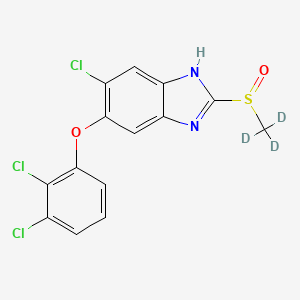 molecular formula C14H9Cl3N2O2S B12411471 Triclabendazole sulfoxide-d3 