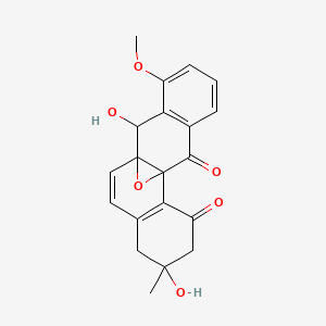 5,11-Dihydroxy-13-methoxy-5-methyl-19-oxapentacyclo[8.8.1.01,10.02,7.012,17]nonadeca-2(7),8,12(17),13,15-pentaene-3,18-dione