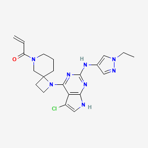 molecular formula C21H25ClN8O B12411542 Jak3/btk-IN-4 