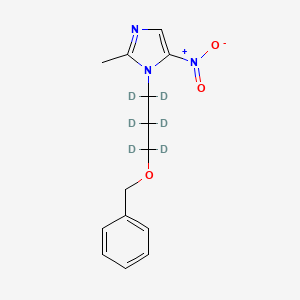 molecular formula C14H17N3O3 B12411548 O-Benzyl Ternidazole-d6 