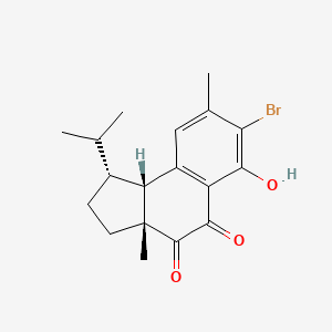 molecular formula C18H21BrO3 B1241155 Hamigeran B 