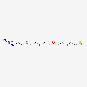 molecular formula C10H21N3O4S B12411586 Azido-PEG4-Thiol 