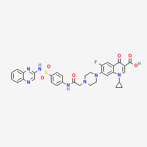 molecular formula C33H30FN7O6S B12411594 Topoisomerase IV inhibitor 2 