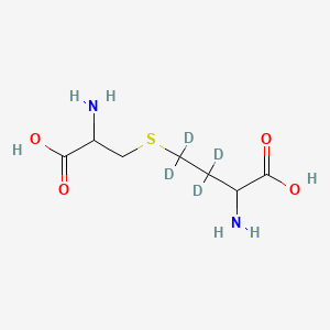 molecular formula C7H14N2O4S B12411602 DL-Cystathionine-d4 