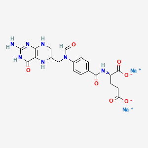 molecular formula C20H21N7Na2O7 B12411631 10-Formyltetrahydrofolic acid (disodium) 