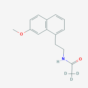 molecular formula C15H17NO2 B12411642 Agomelatine-d3 (acetamide-2,2,2-d3) 