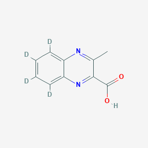 molecular formula C10H8N2O2 B12411644 3-Methylquinoxaline-2-carboxylic Acid-d4 