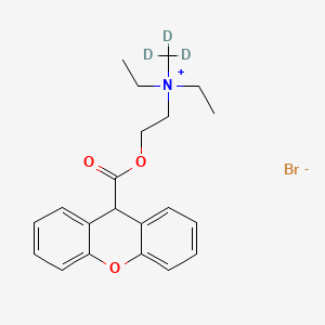 molecular formula C21H26BrNO3 B12411649 Methantheline-d3 (bromide) 