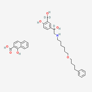 molecular formula C36H45NO7 B12411696 Salmeterol-d3 (xinafoate) 