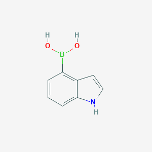 molecular formula C8H8BNO2 B124117 吲哚-4-硼酸 CAS No. 220465-43-0