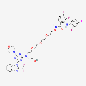 molecular formula C38H41F5IN9O7 B12411753 Mek/PI3K-IN-2 