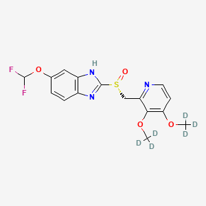 molecular formula C16H15F2N3O4S B12411789 (R)-(+)-Pantoprazole-d6 