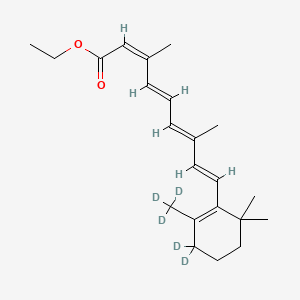 molecular formula C22H32O2 B12411818 13-cis-Retinoic acid ethyl ester-d5 