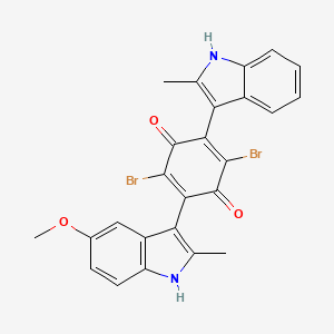 molecular formula C25H18Br2N2O3 B12411869 Anticancer agent 41 