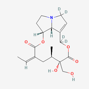 molecular formula C18H25NO6 B12411877 Retrorsine-d4 