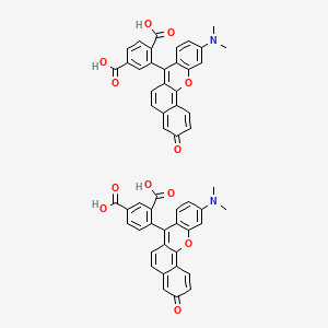 4-[10-(Dimethylamino)-3-oxobenzo[c]xanthen-7-yl]benzene-1,3-dicarboxylic acid;2-[10-(dimethylamino)-3-oxobenzo[c]xanthen-7-yl]terephthalic acid