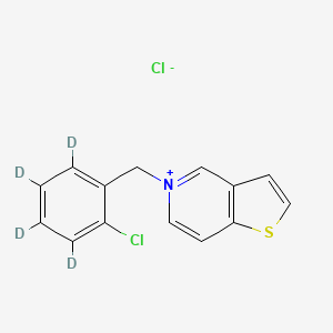 molecular formula C14H11Cl2NS B12411911 Ticlodipine EP impurity E-d4 (chloride) 