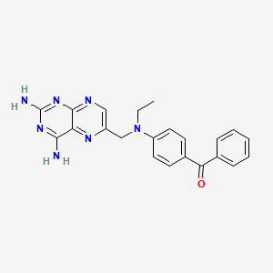 molecular formula C22H21N7O B12411917 TbPTR1 inhibitor 1 