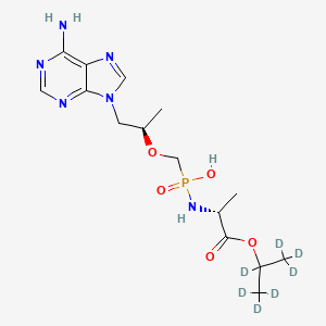 N-[[[(1R)-2-(6-Amino-9H-purin-9-yl)-1-methylethoxy]methyl]hydroxyphosphinyl]-D-alanine 1-Methylethyl Ester-d7