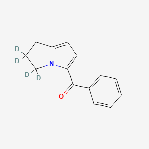 molecular formula C14H13NO B12411972 1-Descarboxy ketorolac-d4 