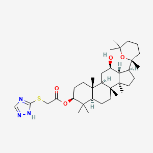 molecular formula C34H55N3O4S B12411975 Apoptosis inducer 9 