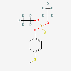 molecular formula C11H17O3PS2 B12411994 Fensulfothion sulfide-d10 