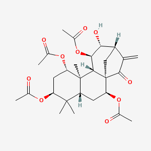 [(1R,2S,4R,6S,8S,9R,10S,11R,12R,13S)-6,8,11-triacetyloxy-12-hydroxy-5,5,9-trimethyl-14-methylidene-15-oxo-2-tetracyclo[11.2.1.01,10.04,9]hexadecanyl] acetate