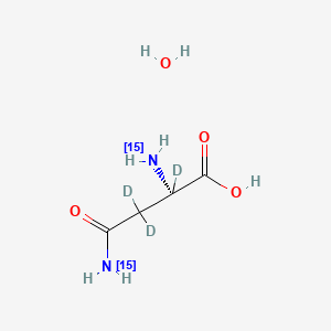 L-Asparagine-15N2,d3 (monohydrate)