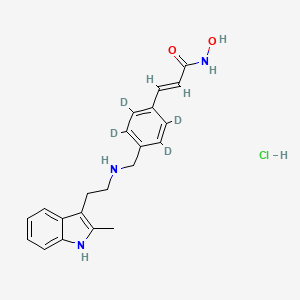 molecular formula C21H24ClN3O2 B12412056 Panobinostat-d4 (hydrochloride) 