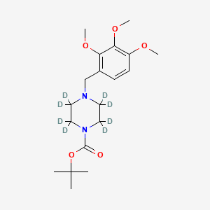 molecular formula C19H30N2O5 B12412058 N-Boc-Trimetazidine-d8 