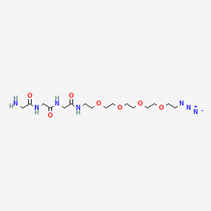 molecular formula C16H31N7O7 B12412074 Gly-Gly-Gly-PEG4-azide 