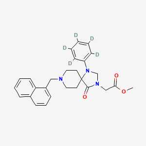 8-(1-Naphthalenylmethyl)-4-oxo-1-phenyl-1,3,8-triazaspiro[4.5]decane-3-acetic acid Methyl Ester-d5