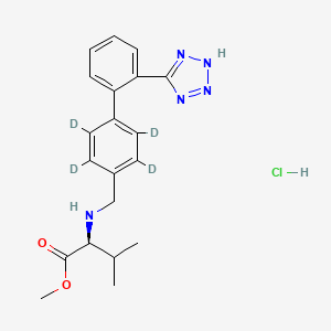 molecular formula C20H24ClN5O2 B12412101 Des oxopentyl valsartan-d4 (hydrochloride) 